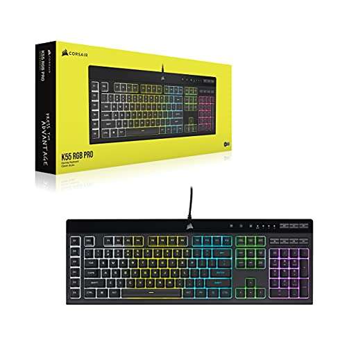 Corsair K55 RGB PRO XT Clavier Gaming à Membrane Filaire