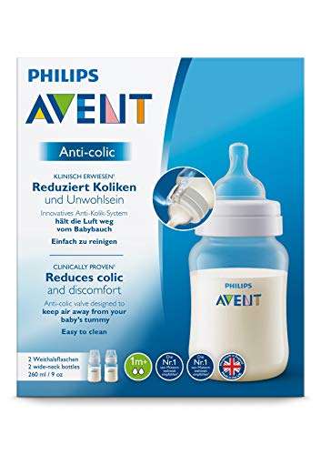 2 Biberons Philips Avent anti-colique SCF813/27 - 260 ml