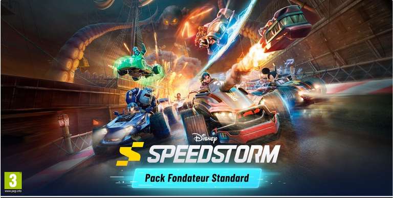 Pack Fondateur Standard gratuit Disney Speedstorm sur Nintendo Switch, PS4/PS5 (Dématérialisé)