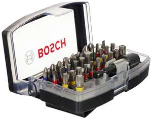 Coffret d'embouts de vissage Bosch Professional 32 pièces Extra Hard (PH, PZ, T, TH, S, HEX-Bit, Accessoires Perforateurs et Visseuses)