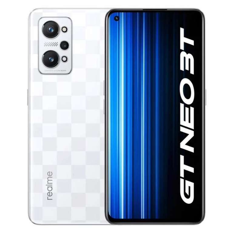 Smartphone 6.62" Realme GT Neo 3T - 5G, AMOLED FHD+ 120 Hz, Snapdragon 870, RAM 8 Go, 128 Go (Vendeur tiers)