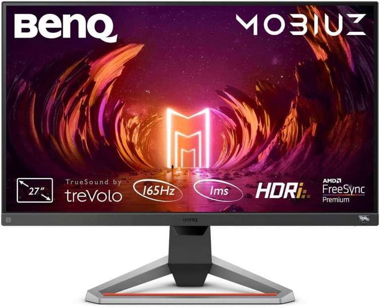 Écran PC Gaming 27" BenQ Mobiuz EX2710S - Full HD, Dalle IPS, 165 Hz, HDR, 1 ms, FreeSync Premium
