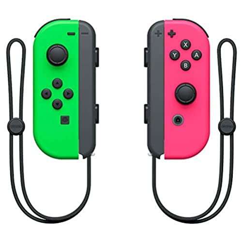 Paire de manettes Joy-Con pour Nintendo Switch - Gauche vert néon & Droite rose néon