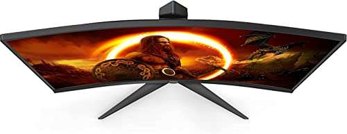 Écran PC 27" AOC CQ27G2U/BK - QHD, 2560x1440, incurvé, 27P, 1 ms, 144 Hz, noir/rouge