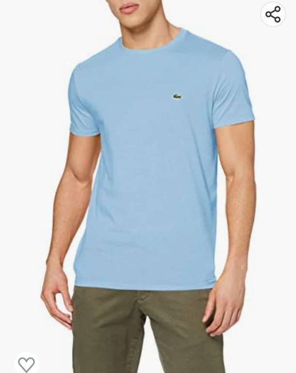 T-shirt Lacoste Th6709 plusieurs tailles/coloris (Frontaliers Belgique)