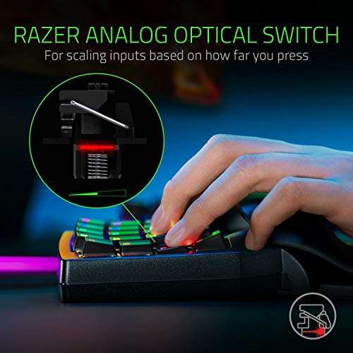 Keypad opto-mécanique Razer Tartarus Pro - 32 touches programmables / 8 profils, rétroéclairage RGB Chroma