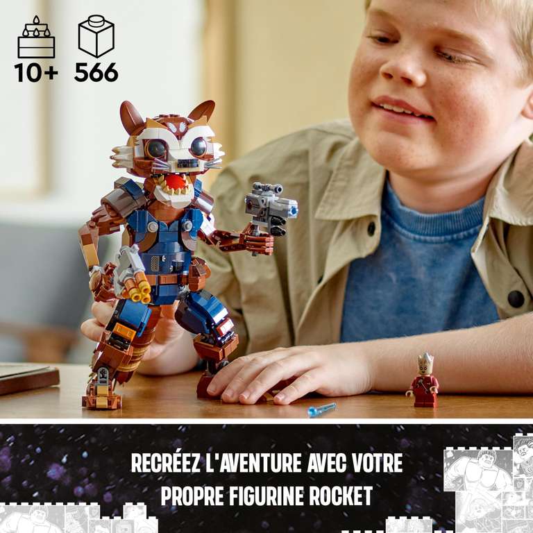 Lego Marvel 76282 Rocket et Bébé Groot (566 pièces)