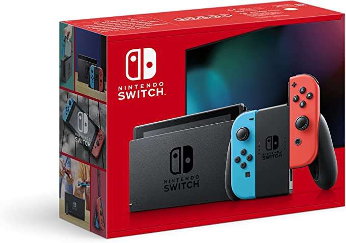 Console Nintendo Switch Avec 1 Joy-con Rouge Néon + 1 Joy-con Bleu Néon (via 26.61€ sur la carte fidélité)