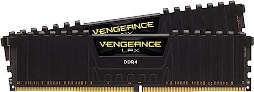 Kit Mémoire Corsair Vengeance LPX - 16Go (2x8Go) DDR4 3200MHz C16 XMP 2.0 Haute Performance - Noir