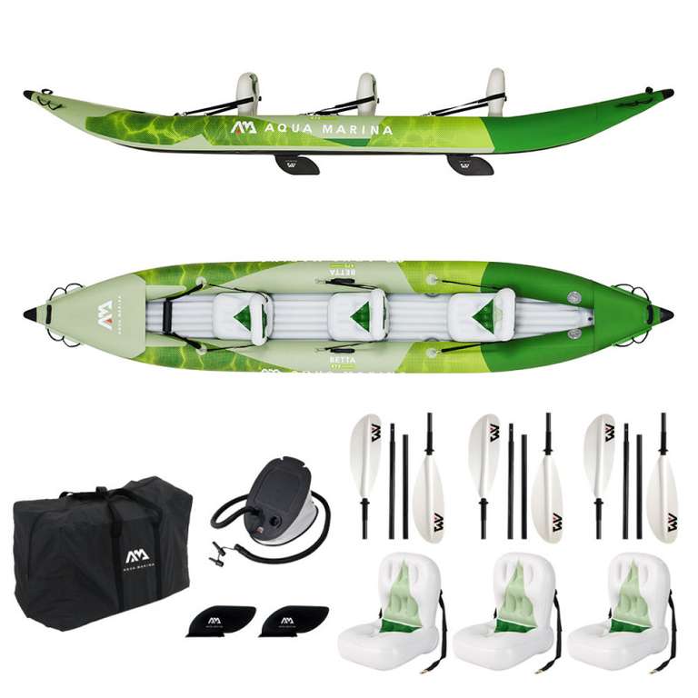 Kayak Gonflable Aqua Marina Betta 475 - 3 personnes version 2023