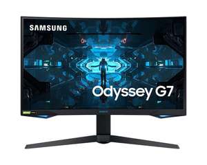 Ecran PC Gaming 27" Samsung Odyssey G7 LC27G75TQSRXEN - WQHD, dalle VA, 240 Hz, 1000R, 1 ms, G-Sync (compumsa.eu)
