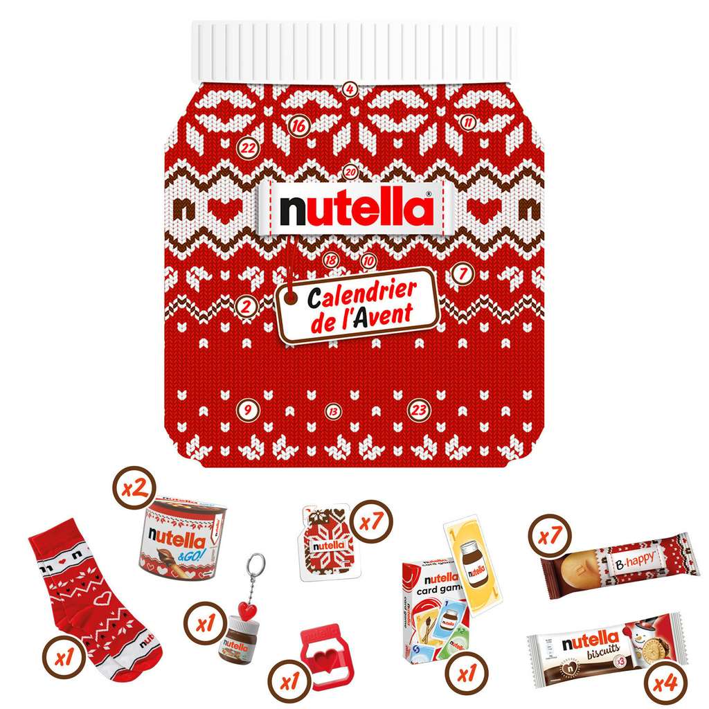 Shopping - Pour Noël, Nutella® dévoile son tout premier Calendrier de l' Avent !