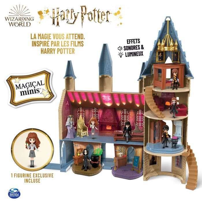 Château de Poudlard Magical Minis Harry Potter - Figurine et 12 accessoires Sonore & lumineux - 6061842 - Wizard World