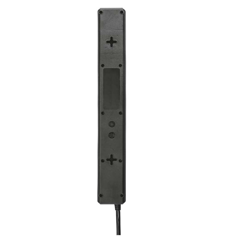 Multiprise Electrique 6 Prises Trust - 180 cm, Parafoudre, avec protection contre les surtensions et interrupteur