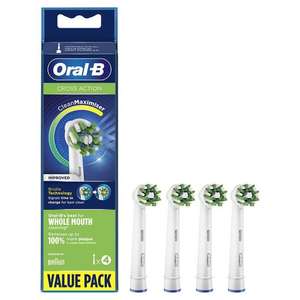 Lot de 4 brossettes Oral-B cross action clean max - différentes variétés (via 11.92€ sur carte de fidélité +BDR ou ODR 2€)