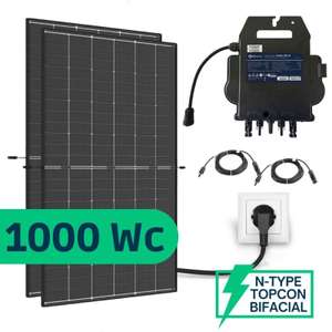 Kit Solaire Plug And Play 1000 Wc - Biverre et Bifacial - Suivi de production intégré