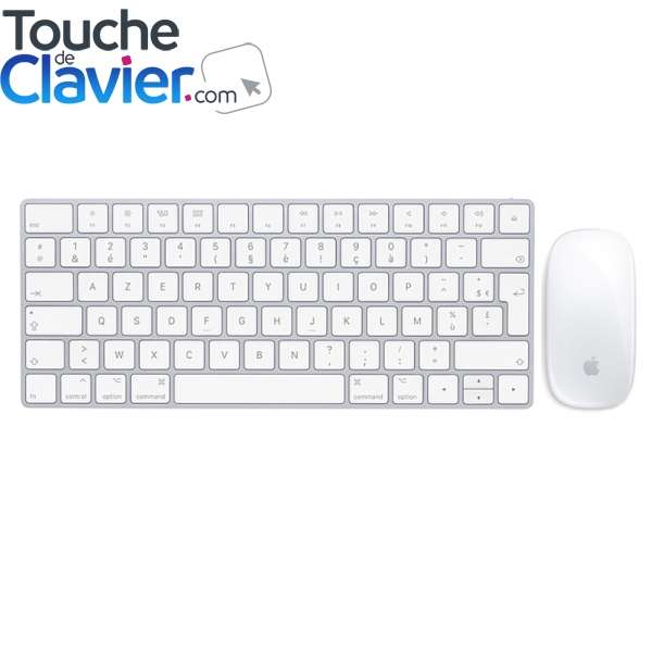 Clavier sans-fil Apple Magic Keyboard 2 (A1644) et souris sans-fil Magic Mouse 2 (A1657) - Touchedeclavier.com