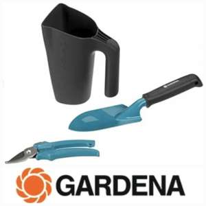 Sélection de produits pour le jardin en promotion - Ex: Kit de balcon Gardena 3 accessoires (réservoir + transplantoir + sécateur)
