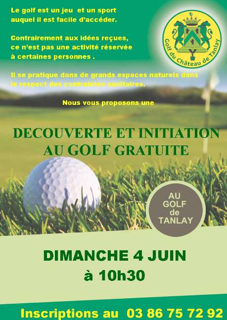 Initiation gratuite au golf - Tanlay (89)
