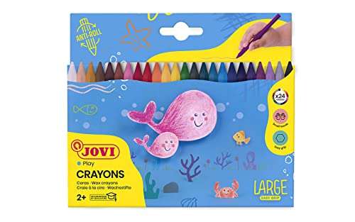 Lot de 24 Crayons de cire Jovi, 924, Assorti