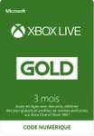 3 mois d'abonnement Xbox Live Gold