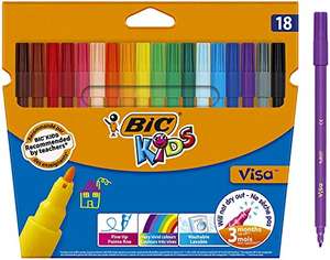Boite de 18 Feutres de Coloriage à Pointe Fine BIC Kids Visa