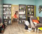 40% de réduction sur les meubles Spaceo anthracite - Ex : Caisson Spaceo Home - 200 x 80 x 30 cm, 4 tablettes, Epaisseur planche 16 mm
