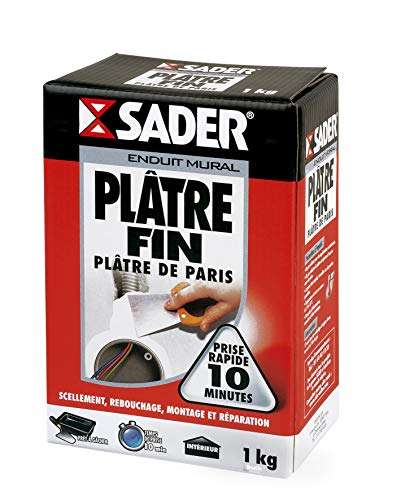 Boîte de Plâtre Fin Sader - 1 kg
