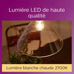 Ampoule Standard LED Philips, E27, 60W, Transparent, Verre, 6 Unités