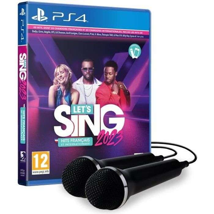 Let's Sing 2023 + 2 Micros sur PS4