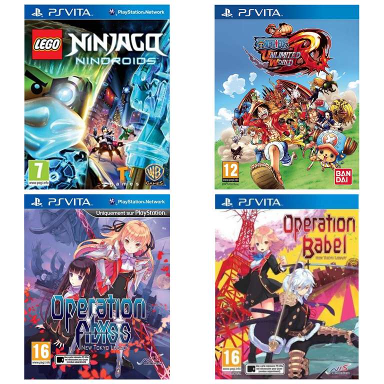 Sélection de jeux PS Vita en promotion - Ex : Lego Ninjago : Nindroids (boitier ES)