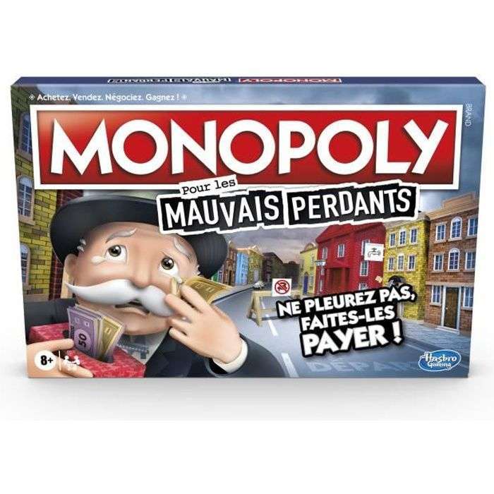 Jeu de plateau Monopoly - Pour les Mauvais Perdants
