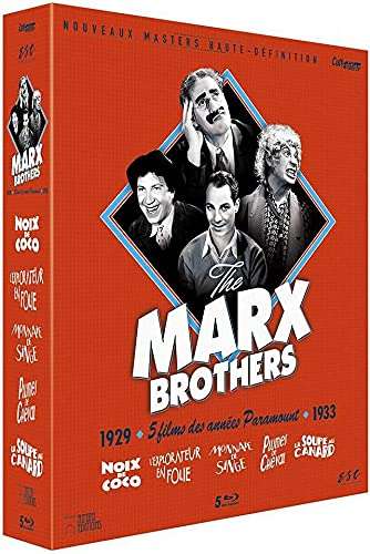 Coffret Blu-ray Marx Brothers - Cult' Edition Collector, 5 films (Vendeur Tiers)