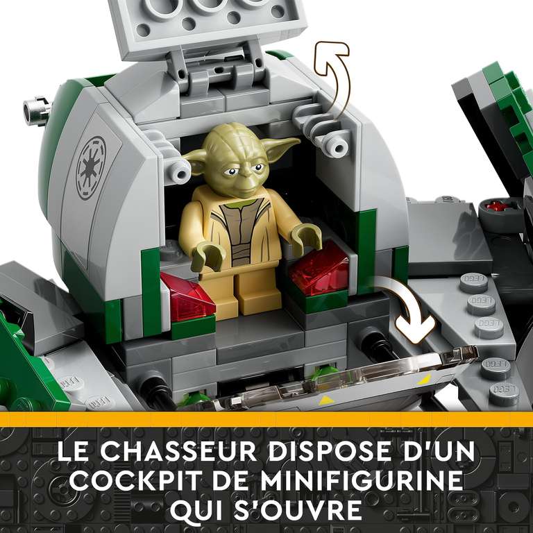 Jeu de construction Lego Star Wars Le Chasseur Jedi de Yoda - 75360 (via coupon)