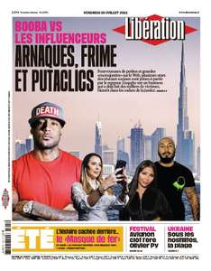 Journal numérique Libération Booba vs. Les Influenceurs gratuit - édition du 29 juillet (dématérialisé, format PDF)