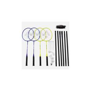 Set de Badminton 4 joueurs : 1 filet + 4 raquettes + 3 volants (retrait gratuit en magasin)