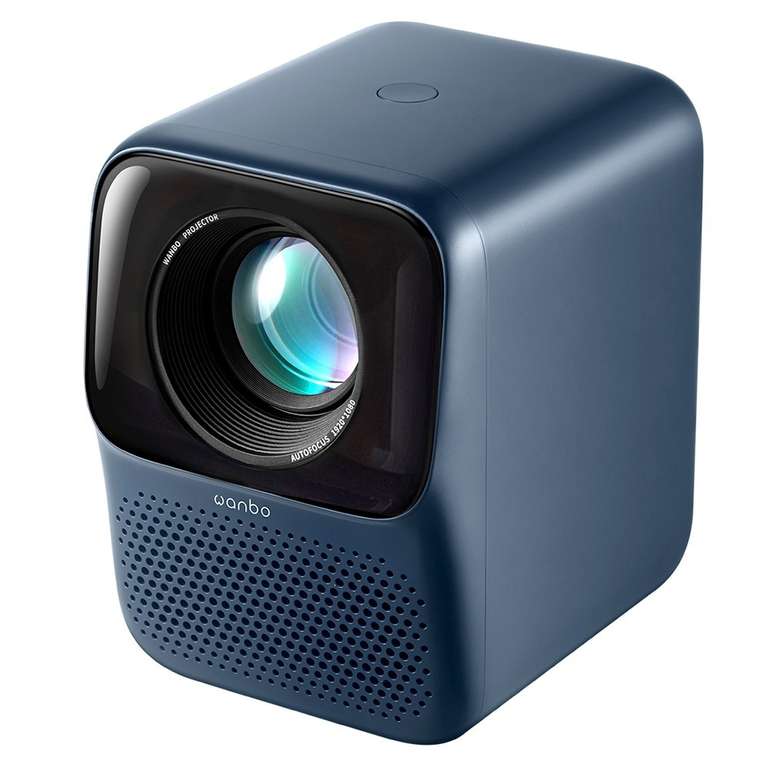 Vidéoprojecteur Wanbo T2 Max New (nouvelle version) + mini trépied - 1080P, 450 ANSI, Auto-focus, bleu nuit ou blanc
