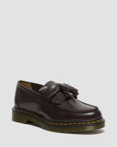 Chaussure Dr Martens Adrian Yellow Stitch en cuir smooth à pampilles - diverses tailles