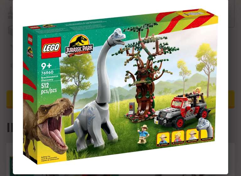 Lego Jurassic World, La découverte du brachiosaure 76960 (Retrait Magasin)