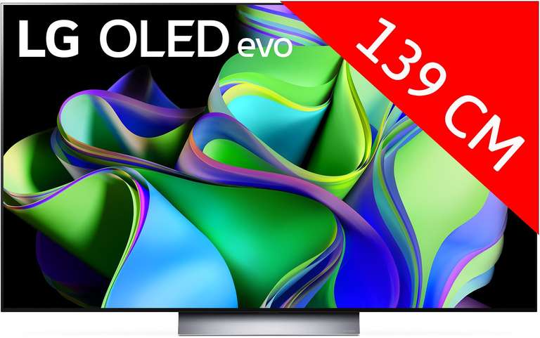 TV 55" LG OLED55C3 (2023) - 4K 120 Hz, HDR, Dolby Vision IQ/Atmos, HDMI 2.1, VRR & ALLM + Barre de son LG SC9S (via ODR de 486€)