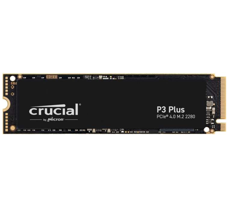 SSD Interne M.2 NVMe Crucial P3 Plus (CT4000P3PSSD8) - 4 To, PCIe 4.0, 3D NAND