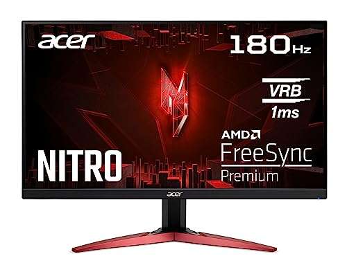 Ecran PC 24 Acer Nitro KG241YS3 - 180 Hz , 1MS, VA FHD, AMD