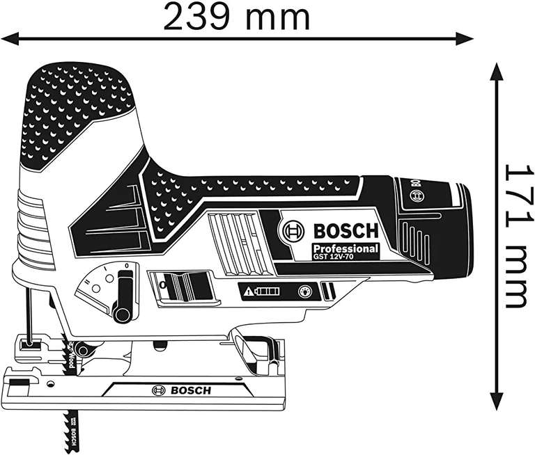 Scie sauteuse sans fil Bosch GST12VLIN 12V Li-ion - Sans batterie
