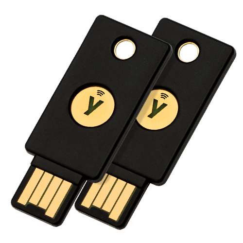 2 Clés de sécurité Yubikey 5 NFC (yubico.com)