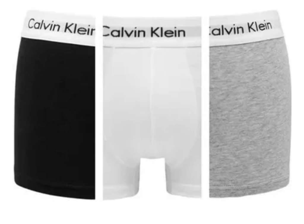 Pack de 3 boxers Calvin Klein - Noir/Blanc/Gris (vendeur tiers ...