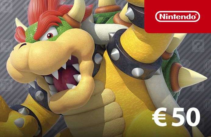 Carte cadeau Nintendo eShop de 50€ (Dématérialisé)