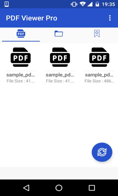 Application PDF Viewer Pro sur Android