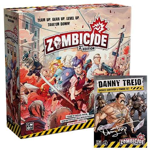 Jeux de société Edge - Zombicide (Saison 1) - 2ème Edition (en Français) + Danny Trejo Badass Survivot & Zombie (En Anglais)