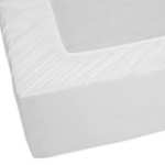 Drap-housse ultra profond en microfibre Amazon Basics - 40 cm, 135 x 190 x 40 cm, blanc éclatant