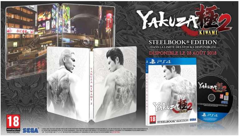 Yakuza Kiwami 2 : Steelbook Edition PS4 (+ 1,32 € de RP)